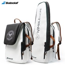 바볼랏 2022 윔블던 Wimbledon 에디션 테니스 백팩, 화이트블랙