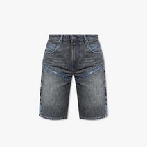 23SS DIESEL 디젤 여성 로고 패치 데님 쇼츠 그레이 A08245007I5