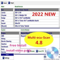 피아트 커넥터 멀티 Ecu 스캔 48 레지스터 용 핫 자동 수리 소프트웨어 ELM327 멀티 Ecu 스캔 V48 과 함께 작동 무료 설치, 4.8 R1 send CD