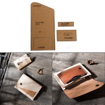 원데이클래스 가죽공방 카드지갑만들기 1 6.5cm 수제 bussiness 카드 보관 가방 바느질 patten 크래프트 종이 템플릿 diy 가죽 지갑 공예 스텐실 액세서리, 크라프트지 템플릿