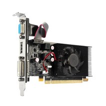 컴퓨터 게시판 비디오 HD7450 2GB GDDR3 64비트 PCIE 2.0 HDMI 호환 VGA DVI 인터페이스 비디오 카드냉각 팬 포함, 협력사