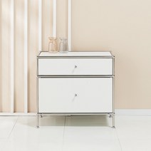 벤스 2단 모듈 수납장 700 모듈가구 다용도 옷, 화이트(무광)