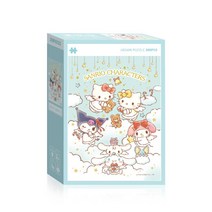 산리오 퍼즐 시나모롤 쿠로미 마이멜로디 108피스 150피스 300피스, 5.산리오캐릭터즈 천사 300피스, 색상, 퍼즐/블럭 조각 수