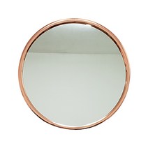 행복한욕실 로즈골드 원형 거울 욕실용거울, 핑크골드