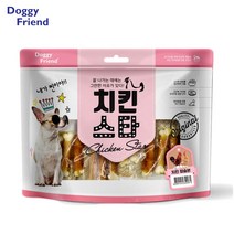 닭고기에 다양한 재료를 곁들여 만든 강아지 육포 간식 / 치킨스타 8종 중 / 소형견 중형견 노령견에게 추천, 칼슘본 300g