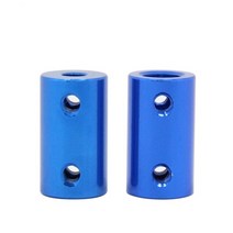 3D프린터 3D펜 3D프린팅 PLA 필라멘트5mm 8mm 알루미늄 합금 커플 링 보어 3d 프린터 부품 블루 플렉시블 샤프트 커플러 나사 스테퍼 모터 플렉시블 샤프트 커플러, 6x8x25mm(2개)
