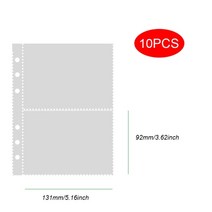 다이어리 스프링 회사 시스템 비밀일기장 수첩 10 개 a5 6 링 클리어 바인더 리필 1 2 4 포켓 슬리브 탑 로더 포토 카드 노트북 일기 사진 앨범 드로잉 메모장, 에이5, 포켓 2개
