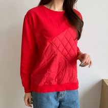 [리엘라] 레트라 절개 퀄팅 맨투맨