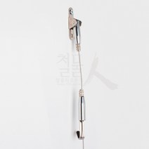 철물인 와이어 액자걸이 (천장설치 - 레일없이 사용), 09. 경사피스 (일반 대) - 실버, 1개