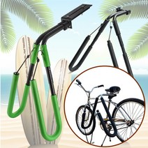 마운트 홀더 bracke25-32mm 8 인치 자전거 서핑 보드 랙 좌석 포스트 웨이크 스쿠터 모 페드 캐리어 t, 자전거 그린 용