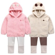 그린베베 국내생산 포그니 보아퍼 후드점퍼 2종세트