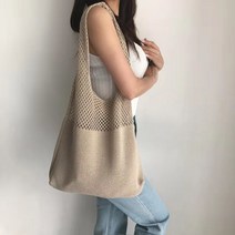여성 여름가방 여행 비치가방 숄더백 그물 네트백 에코백