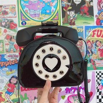 레트로 전화기 귀여운 미니백 크로스백