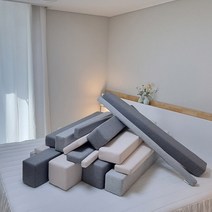 노틈 침대틈새쿠션 침대벽 틈새막이 침대사이, 180, 20X15, 그레이
