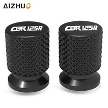 혼다 CBR125R R 2004-2020 2019 용 오토바이 액세서리 CNC 알루미늄 타이어 밸브 휠 에어 포트 커버 캡, 04 Green CBR125R LOGO