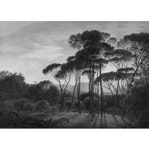 풍경화벽지 유럽 숲 벽지 거실 풍경 배경 장식 침실, [06] self-adhesive canvas, [01] 185865200-1