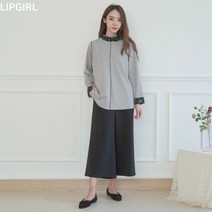 립걸에이미 도트 리본 블라우스