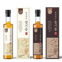 국산 저온압착 참기름 들기름 선물세트, 1병, 180ml