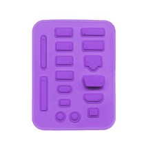 USB 캡 포트 커버 데스크탑 PC 노트북을위한 방지 방지 방지 방지 방지 방지 방지 보호기 16 개, 보라
