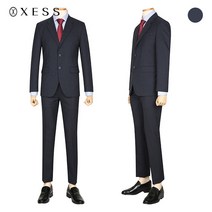 제스 울 스트레치 마이크로 패턴 슬림핏 수트세트 X0HSU8253 S