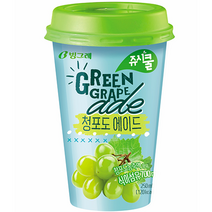 [삼성에프에스]빙그레 쥬시쿨 청포도에이드 250ml x 10입 박스, 10개