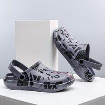 TJK MOHEGIA 2022 새로운 두꺼운 바닥 구멍 신발 남성용 미끄럼 방지 여름 슬리퍼 비치 슈즈