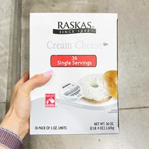 RASKAS 크림치즈스프레드 28G X 36EA, 아이스보냉백포장
