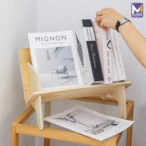 MCOMPANY 원목 낮은 정리대 책상 책꽂이 선반 정리 사무용 미니 책장 간이 수납장 책상위 서랍 나무 프린터 수납함 전면 1단 분리 인테리어 책상용 책 정리함 40*26*24