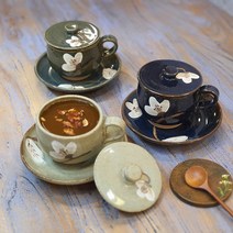 보산토기 목련 쌍화차잔 250ml, 블루