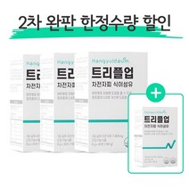 트리플업 차전자피 식이섬유 환 6g 30포 효능 쾌변 직빵 배변활동 먹는법 유산균 락토페린 모로오렌지 와일드망고 푸룬, 3+1(4개)