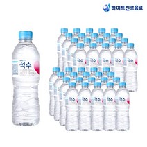 석수페트 생수 물 미네랄워터 500ML x 40개입 (유/무라벨 랜덤발송)