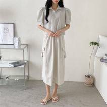 카라 반지퍼 블라우스 1082419