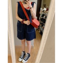 레이스 멜빵끈 오버롤 숏팬츠 여자멜빵반바지 여자 30대여성 여름 뷔스티에 바디수트 밴딩