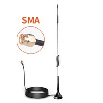 공유기 안테나7002700MHz 12dBi 2G 3G 4G LTE 마그네틱 안테나 TS9 CRC9 SMA 수 커넥터 GSM 외부 라우터 1, 01 SMA