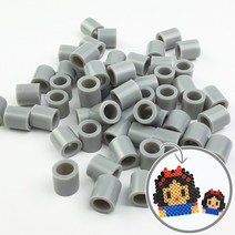 KC인증 유아 소근육 발달 컬러 비즈 공예 3세 4세 5세 6세이하 어린이 10mm 젤리 빅비즈 큰비즈 단품 믹스 세트 100P/500P/1800P/3000P/모양판/받침대, 500P, 16. 회색