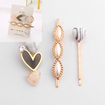 헤어핀 3종 화이트 머리핀쇼핑몰 초등학생머리핀 키즈머리핀 반묶음머리핀 여아리본핀 대왕집게핀 키즈헤어핀