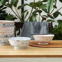 HII162915아이비 블루 면기 3P 밥그릇 예쁜그릇 주방용품 그릇