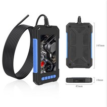 산업 검사 내시경 5.5mm 4.3 인치 IPS 풀 컬러 Sn HD 1080P 8led 방수 보어스코프 카메라, 01 5 메터_01 5.5mm, 01 Blue