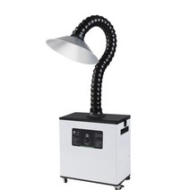 공기 흡입기 국소배기장치 뜸 연기 냄새 한의원 공장, 화이트 싱글 헤드 알루미늄 커버 + 0