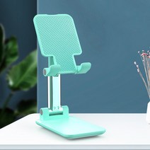 휴대폰용 접이식 및 호이스팅 다기능 텔레스코픽 탁상용 레이지 침대 옆 범용 지지 스탠드, 4.Green