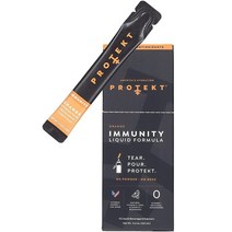 Protekt Immunity - Immune Support Liquid Formula with Zinc and Vitamin C - Natural Sugar-Free Antioxidant and Vitamin Drink Mix Packets - Pack of 10 -, Orange