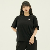 PASTEL MAFIA 스몰 로고 반팔 티셔츠 블랙 오버핏
