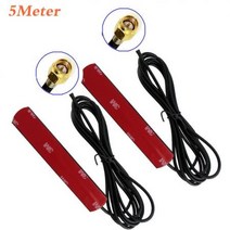 2PCS WIFI 안테나 3G 4G LTE 패치 안테나 700-2700MHz 12dbi SMA 남성 3 모뎀 라우터 용 5M 커넥터 연장 케, 01 2PCS-SMA-M-5 Meter_02 폴란드