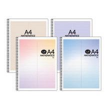 아이비스 A4 PP반반 노트 4종 세트 SP12128, 소이밀크, 퍼플, 핑크그라데이션, 블루그라데이션, 1세트