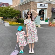 바로배송 꽃피는계절공주맘커플원피스 여름원피스 꽃무늬원피스 엄마딸원피스 엄마딸커플원피스 데일리룩 나들이룩