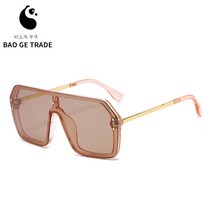 DFMEI 선글라스 일체형 엣지 스퀘어 프레임 구미 INS 스타일 남녀 선글라스 glasseS