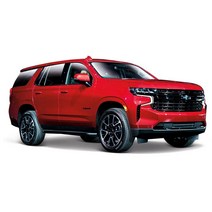 maisto 1:26 chevrolet 2021 tahoe suv 자동차 정적 다이 캐스트 차량 소장 모델 자동차 장난감, 빨간색