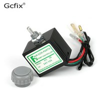 부품 자동 A/C 에어컨 증발기용 센서가있는 DC 12V / 24V 10A 온도 조절기 로터리 스위치, [02] 24 volts, [02] 24 volts