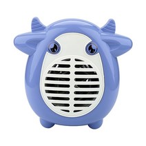 곱창난로대형업소용돈풍기공업용산업용난방기히터귀엽고 창조적인 방 히터 400W 휴대용 소형 난방 책상, 01 파란_03 UK