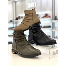 닥스 닥스 DAKS 여성 3cm 셔링주름 사이드라인 장식포인트 앵클부츠 DIB203 (P002325920)